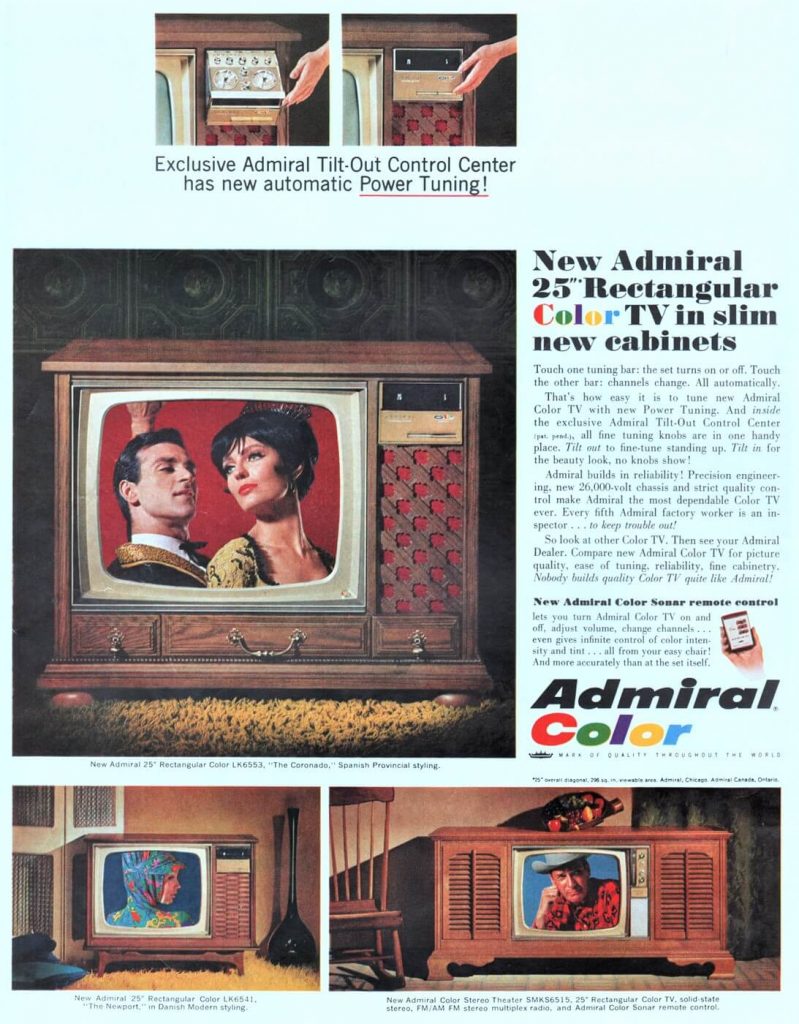 Admiral TV Ad from 1966