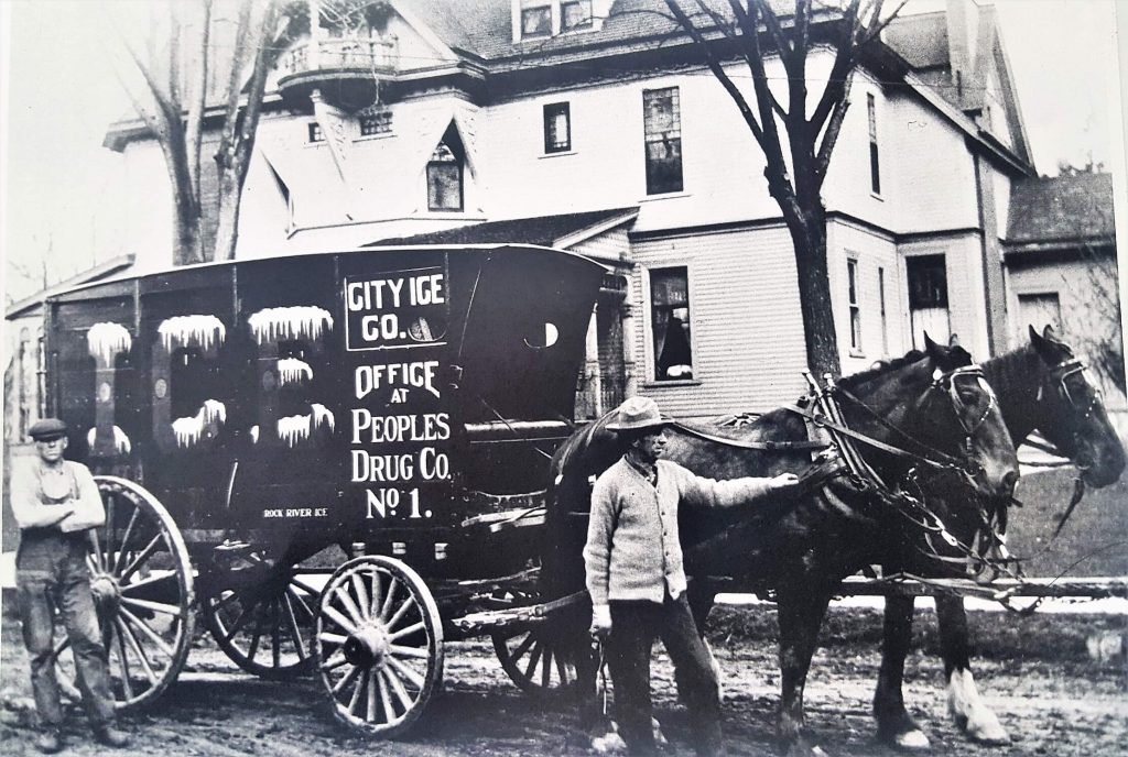An Ice Delivery Wagon