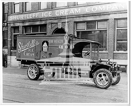 Shurtleff's Ice Cream delivery truck