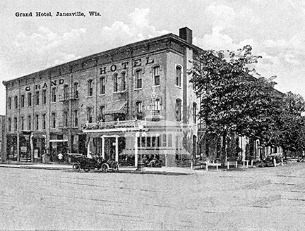 Grand Hotel, Janesville, Wis., With Trees