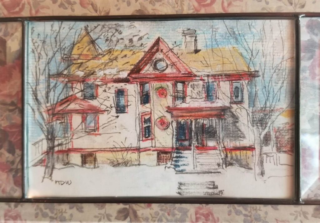 Sketch of Jackie's Home by Nancy Wood
